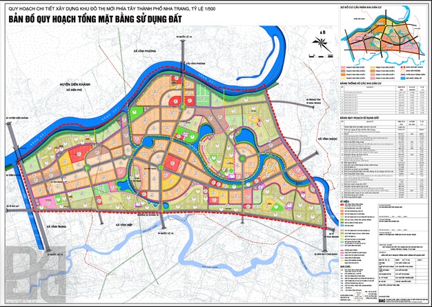 Bản đồ quy hoạch xã Vĩnh Thái Nha Trang từ năm 2011 - 2015
