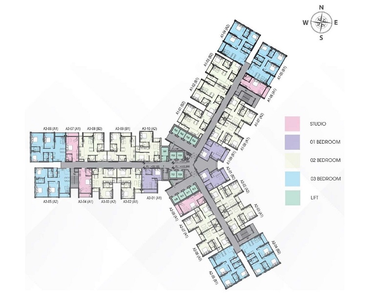 Mặt Bằng Central Residence Gamuda Yên Sở