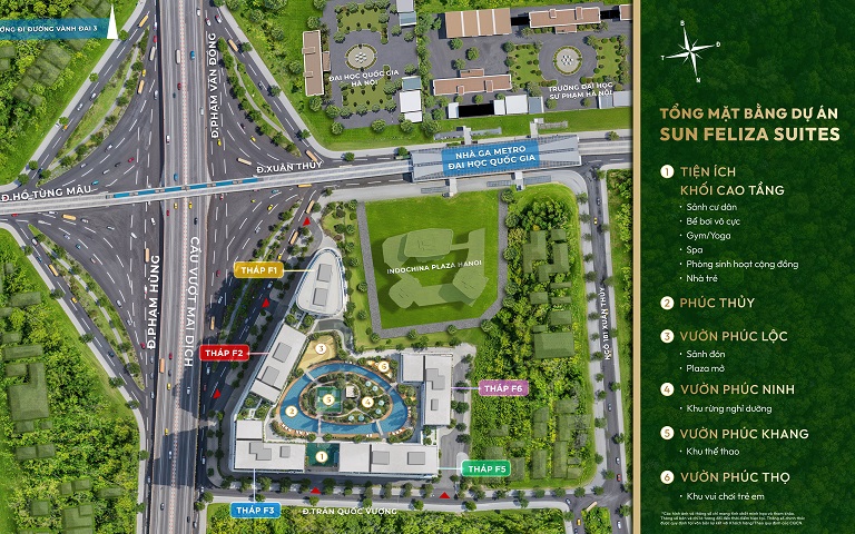 Tổng Mặt Bằng Sun Feliza Suites | Sun Cầu Giấy