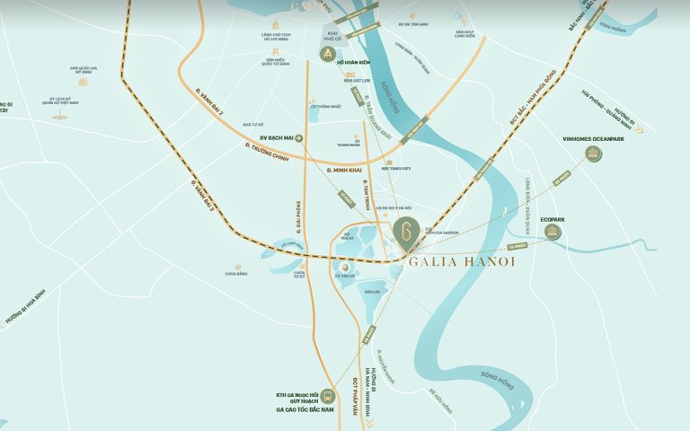 Vị trí dự án Galia Hanoi Yên Sở